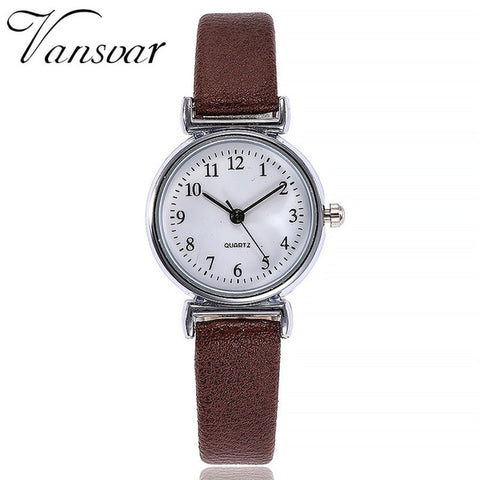 Image of Women Retro Small Dial Simple Casual Watch