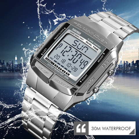 Image of Electronic LED Waterproof Mens Watch