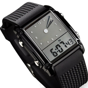 Dual Time Digital Quartz Men Sports Watches