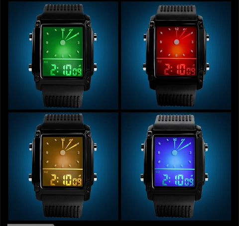 Image of Dual Time Digital Quartz Men Sports Watches