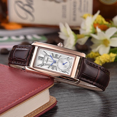 Image of Rectangular Strap Quartz Women Watch