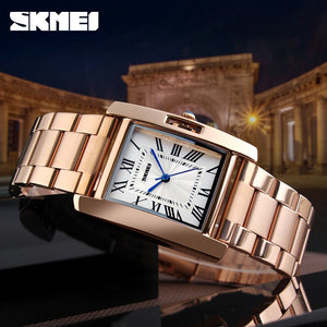 Luxury Stainless Steel Analog Quartz Women Watch