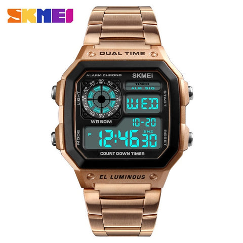 Image of Waterproof Casual Men Watch Stainless Steel