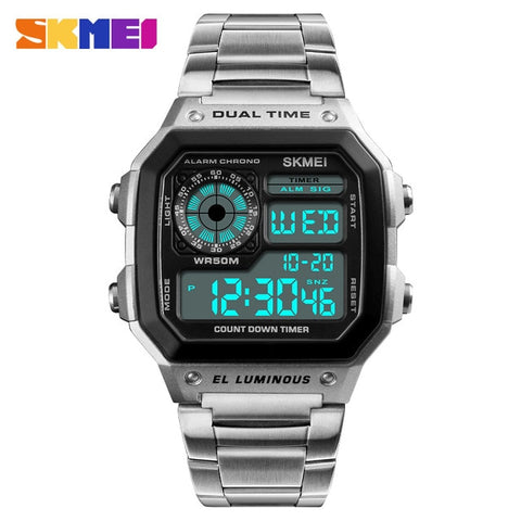 Image of Waterproof Casual Men Watch Stainless Steel