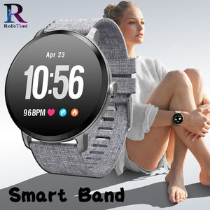 Blood Pressure Heart Rate Monitor Waterproof Wristwatch