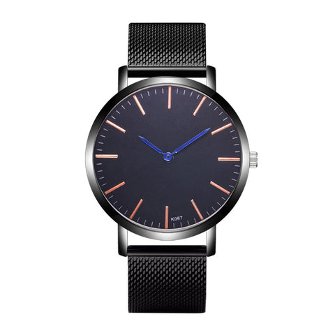 Image of Men Casual Alloy Steel Strap Analog Quartz Watch