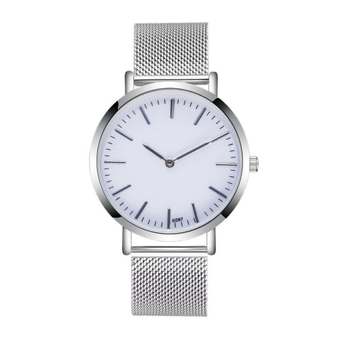 Image of Men Casual Alloy Steel Strap Analog Quartz Watch