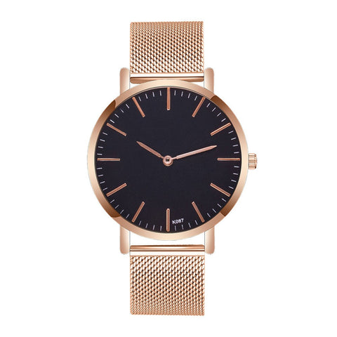 Image of Men Casual Alloy Steel Strap Analog Quartz Watch