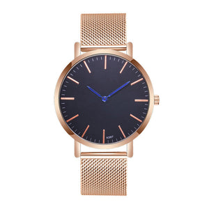 Men Casual Alloy Steel Strap Analog Quartz Watch