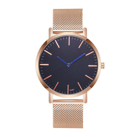 Image of Men Casual Alloy Steel Strap Analog Quartz Watch