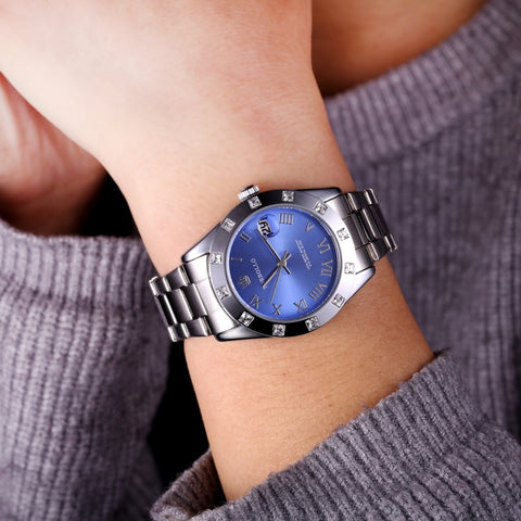 Image of Gold Stainless Steel Waterproof Quartz Watch