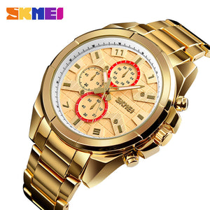 Business Men Alloy Strap Large Dial Quartz Watch