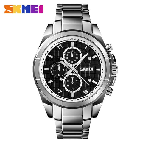 Image of Business Men Alloy Strap Large Dial Quartz Watch