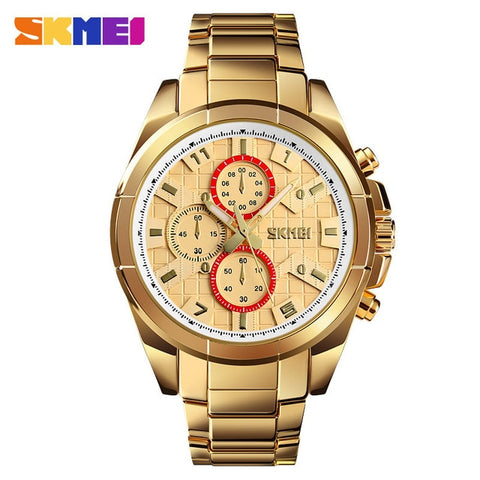 Image of Business Men Alloy Strap Large Dial Quartz Watch