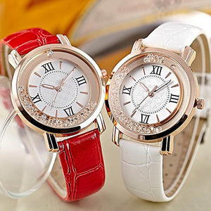 Luxury Rhinestone Diamond Ladies Dress Quartz Wristwatch