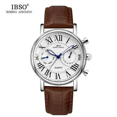 Image of IBSO Vintage Red Leather Women Watch