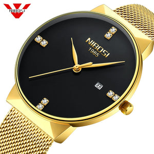 Men Fashion Sport Quartz Diamond Simple Clock