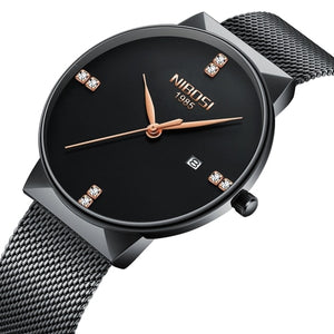 Men Fashion Sport Quartz Diamond Simple Clock