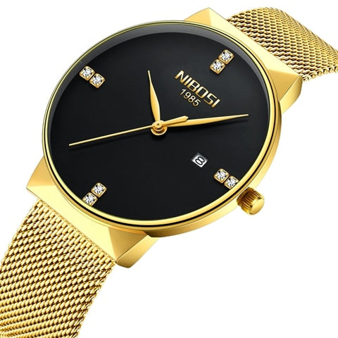 Image of Men Fashion Sport Quartz Diamond Simple Clock