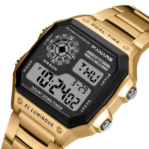 Men Digital Sport Chronograph Waterproof Watch