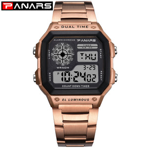 Men Digital Sport Chronograph Waterproof Watch