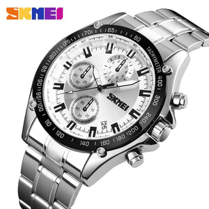 Men Stainless Steel Strap Waterproof Watch