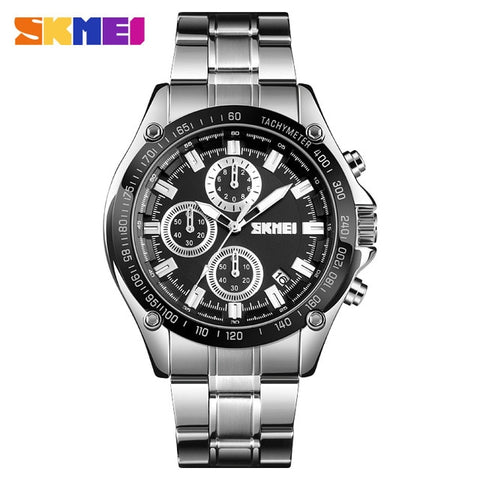 Image of Men Stainless Steel Strap Waterproof Watch