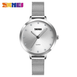 Luxury Stainless Steel Strap Quartz Ladies Watch