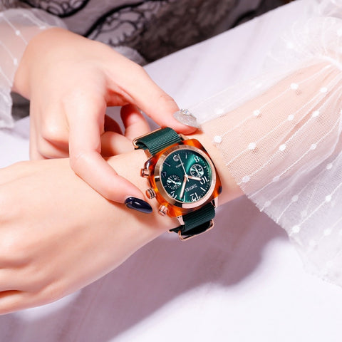 Image of Waterproof Stopwatch Multi-dial Quartz Watch